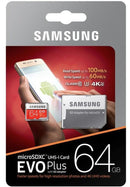 SAMSUNG Evo Plus MicroSDXC UHS-I Card 64GB With Adapter - DataBlitz