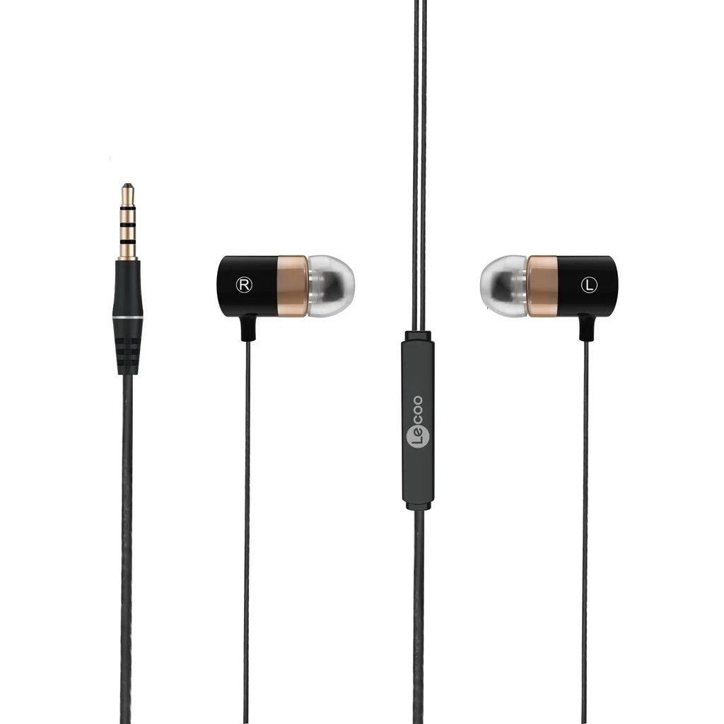 LECOO EH103 WIRED EARPHONE (BLACK) - DataBlitz