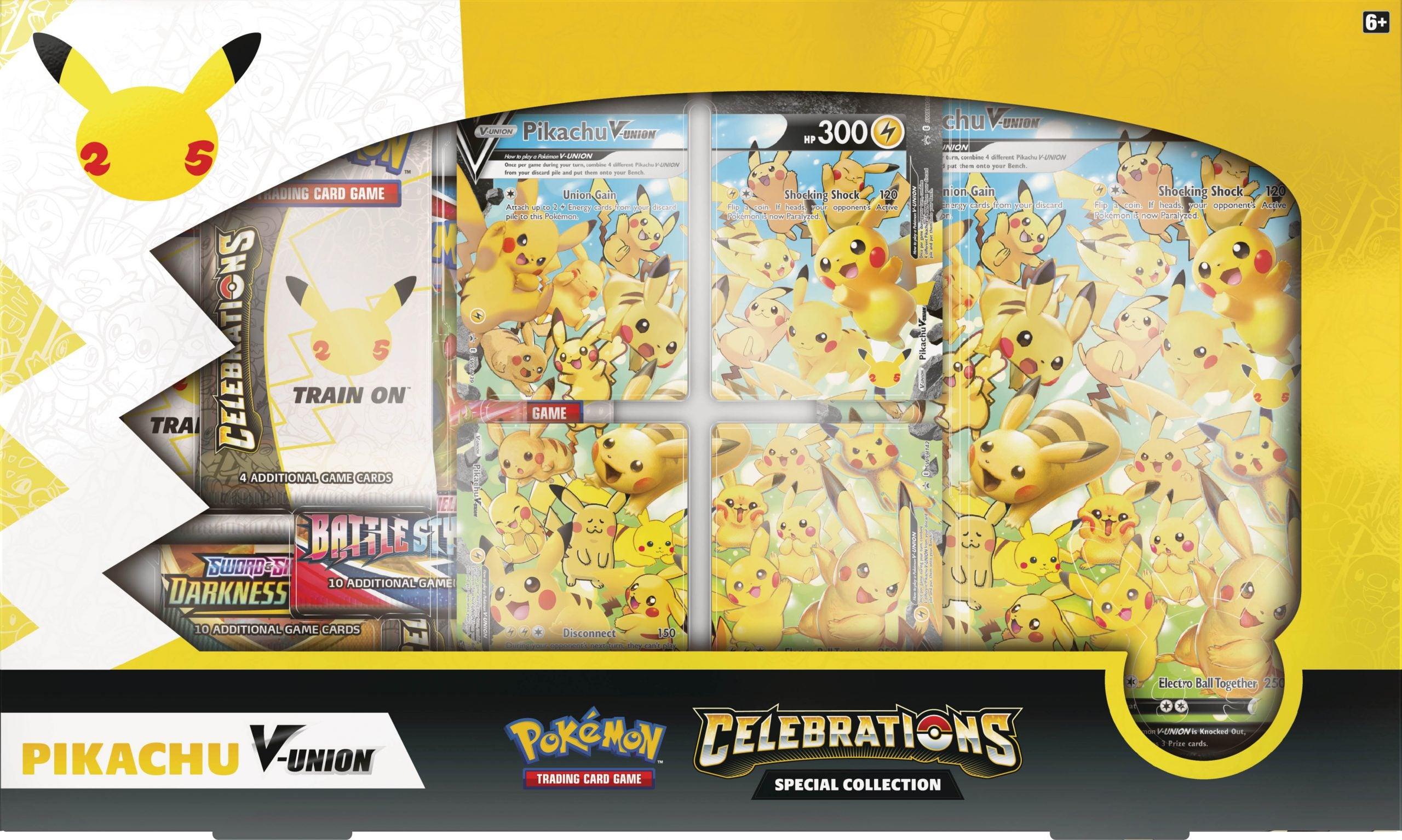 Pokemon Trading Card Game 25th Anniversary Celebrations Pikachu V-Union Special Collection Box (290-80915) - DataBlitz