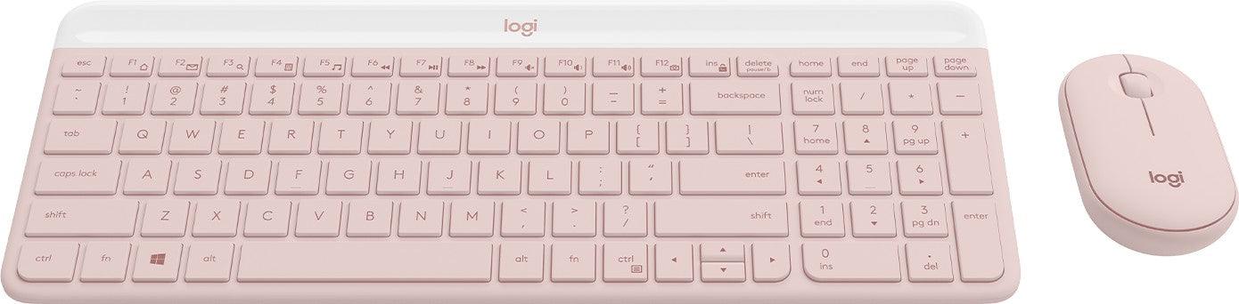 Logitech Slim Combo MK470 Wireless Keyboard And Mouse (Rose) - DataBlitz