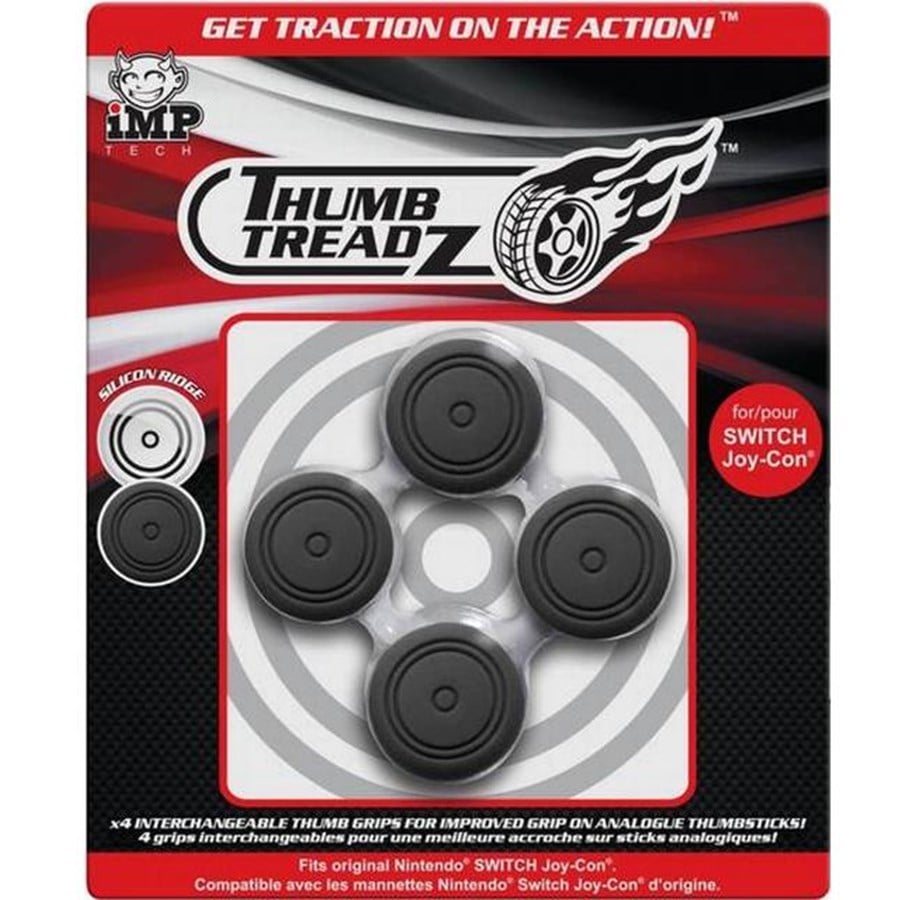 NSW Analog Caps Thumb Treadz Black (Set Of 4 Pcs)