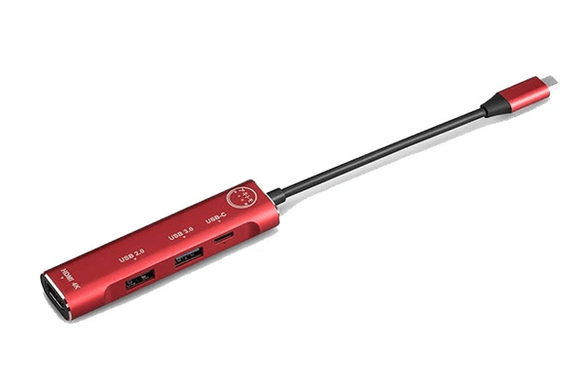AKITOMO NSW COZYSMART USB 3.1 TYPE-C 4 IN 1 MULTI-PORTS HUBS (RED) - DataBlitz