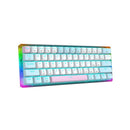 E-Yooso Z-11T Single Light With RGB Side Light 61 Keys Mechanical Keyboard White/Blue (Blue Switch) - DataBlitz
