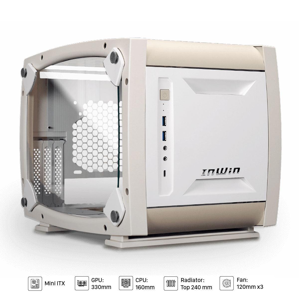 Inwin Explorer Mini-ITX Tower Pc Case (Bone White) - DataBlitz