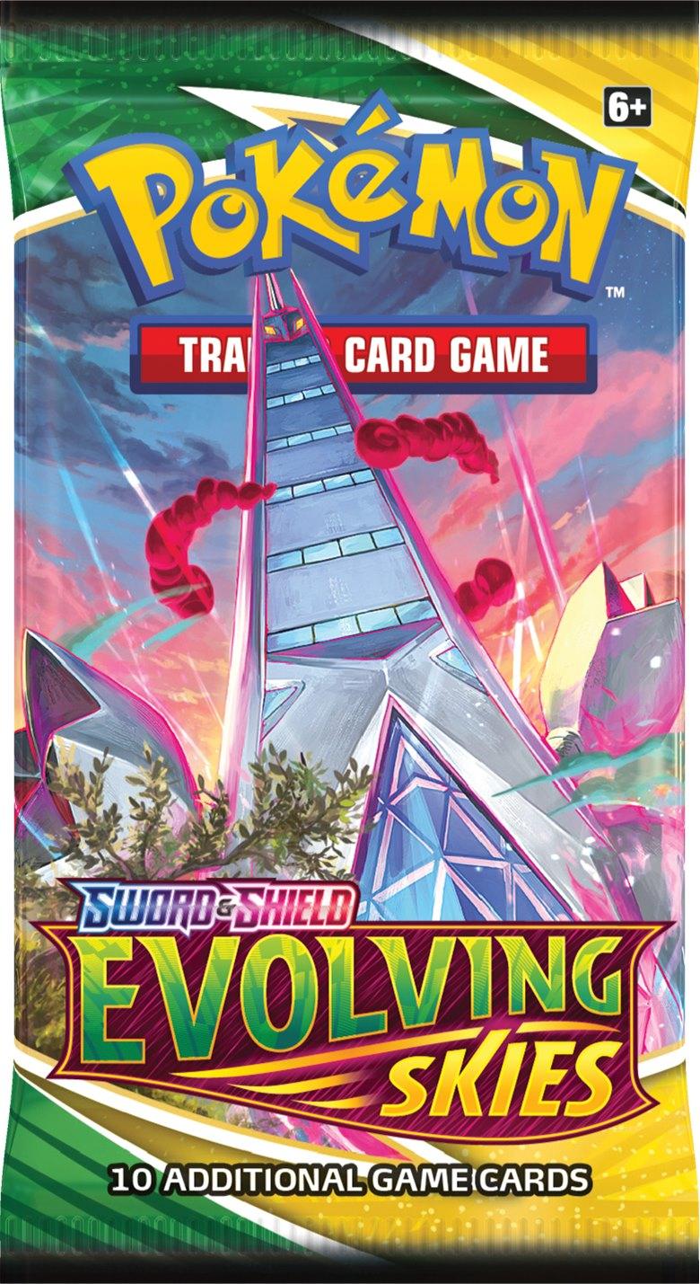 POKEMON TRADING CARD GAME SS7 SWORD & SHIELD EVOLVING SKIES BOOSTER (178-80877) (ONE RANDOM BOOSTER PACK) - DataBlitz