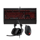 CORSAIR 3-IN-1 BUNDLE (VOID ELITE SURROUND PREMIUM GAMING HEADSET CARBON + K68 MECHANICAL KEYBOARD CHERRY MX RED + HARPOON RGB PRO GAMING MOUSE) - DataBlitz
