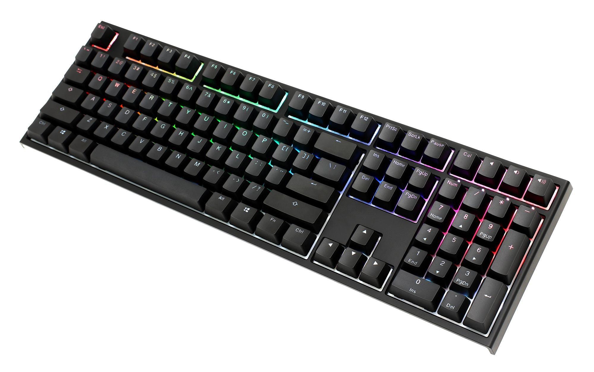 DUCKY ONE 2 RGB LED DOUBLE SHOT PBT MECHANICAL KEYBOARD CHERRY MX RED (DKON1808ST-RUSPDAZT1) - DataBlitz