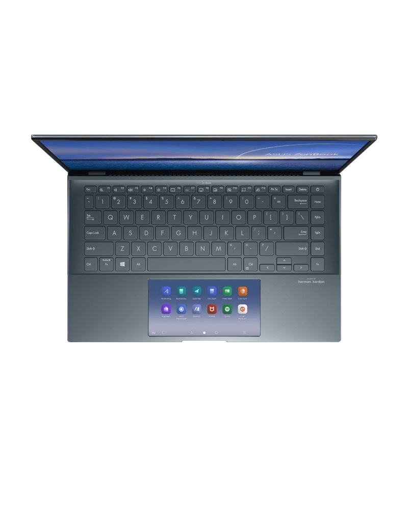 ASUS ZENBOOK 14 UX435EG-K9191TS Laptop (Pine Gray) | 14"FHD | i5-1135G7 | 16GB DDR4 | 512GB SSD | MX450 | WIN10 Office Home and Student ASUS Sleeve - DataBlitz