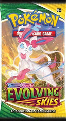POKEMON TRADING CARD GAME SS7 SWORD & SHIELD EVOLVING SKIES BOOSTER (178-80877) (ONE RANDOM BOOSTER PACK) - DataBlitz