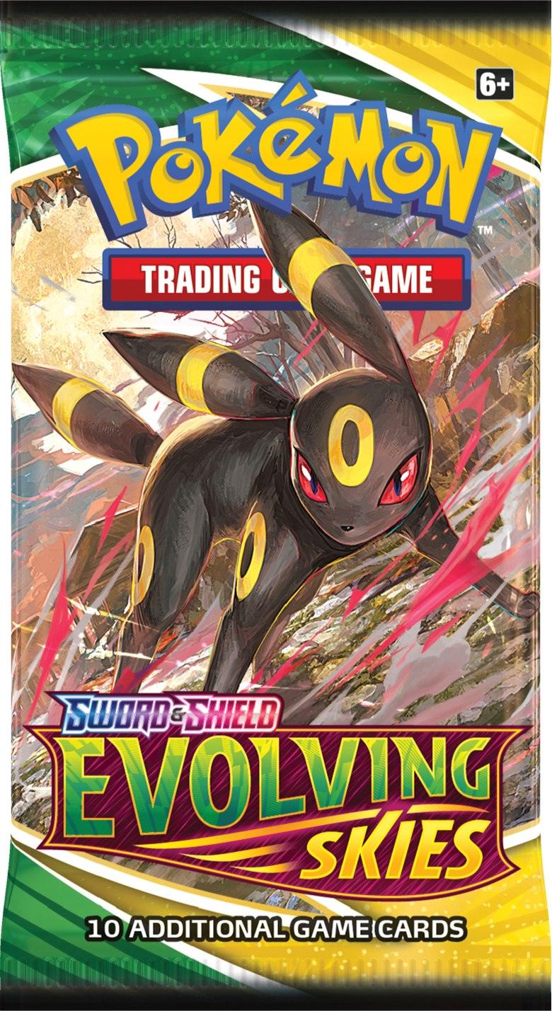 POKEMON TRADING CARD GAME SS7 SWORD & SHIELD EVOLVING SKIES BOOSTER (178-80877) (ONE RANDOM BOOSTER PACK) - DataBlitz
