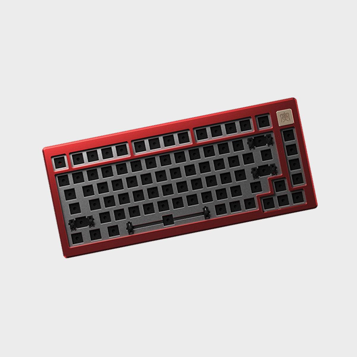 AKKO MOD006 RGB Hot-Swappable Mechanical Keyboard DIY Kit With Gasket Mount Structure (Red) - DataBlitz