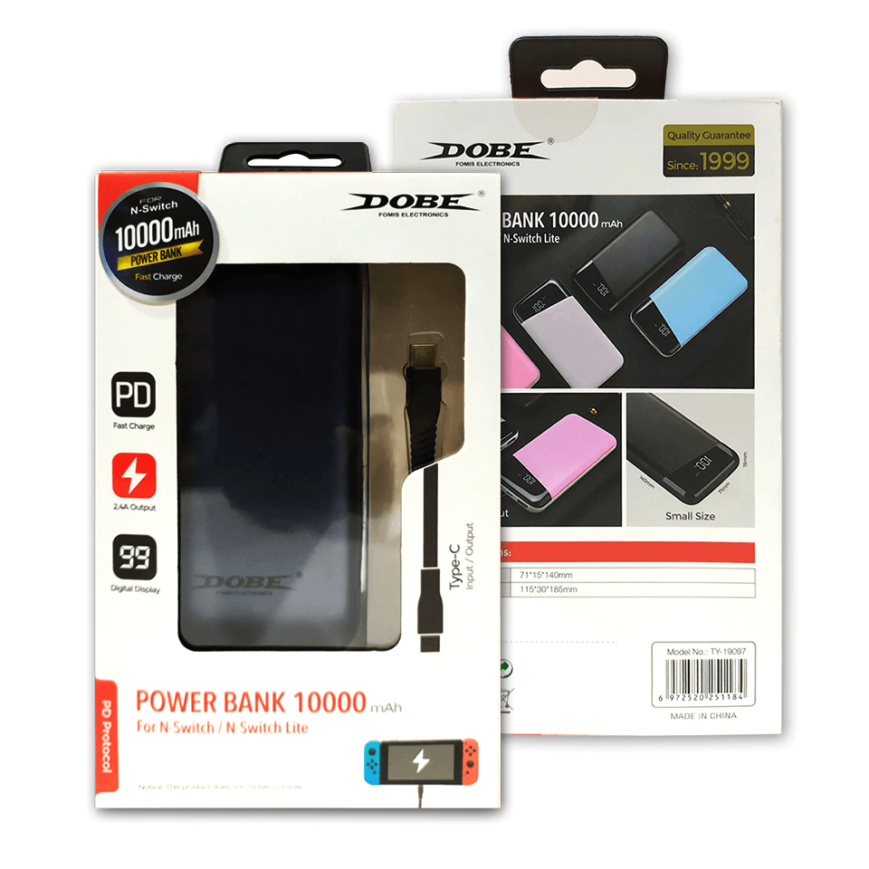 DOBE NSW POWER BANK 10000 MAH FOR N-SWITCH / N-SWITCH LITE (TY-19097) - DataBlitz