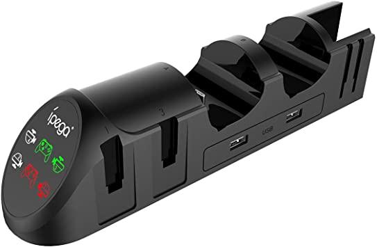 IPEGA 6 IN 1 DESKTOP CHARGER FOR N-SWITCH JOYCON AND N-SWITCH PRO CONTROLLER (PG-9187) - DataBlitz