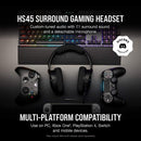Corsair HS45 Surround Stereo Gaming Headset With 7.1 Surround Sound (Carbon) - DataBlitz