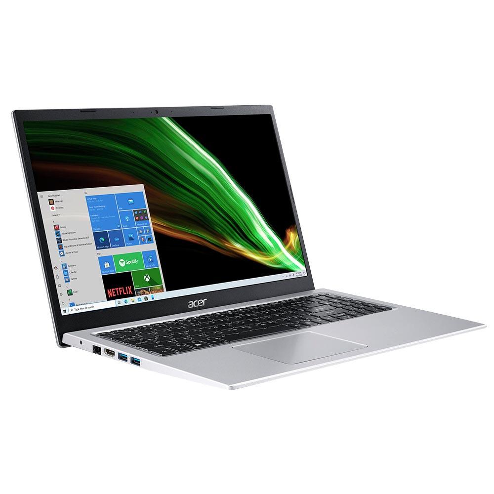 ACER ASPIRE 3 A315-58-345U LAPTOP (PURE SILVER) | 15.6” FHD | i3-1115G4 | 4GB DDR4 | 256GB SSD | INTEL UHD | WIN11 + ACER ENTRY RUN RATE BACKPACK E-1620-P - DataBlitz