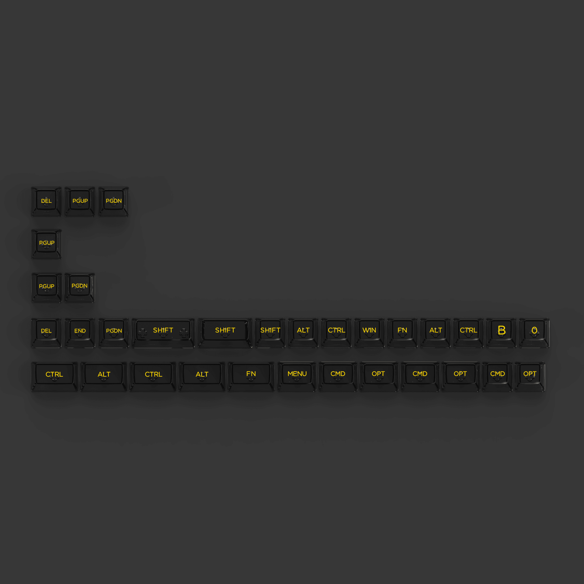 Akko Clear Black V2 Transparent Keycaps Set ASA 155 KEYS - DataBlitz