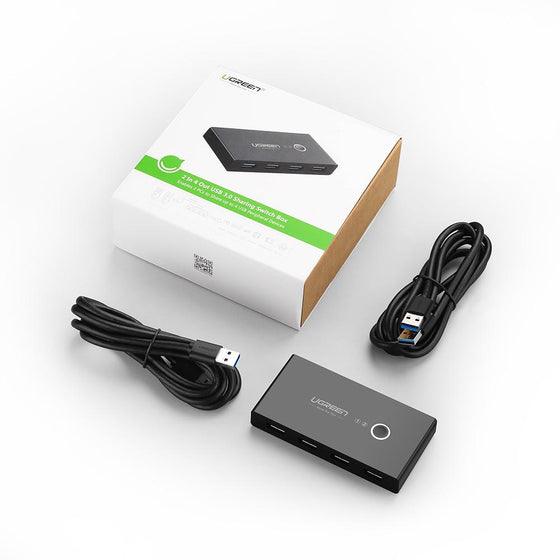 UGREEN 4-Port USB 3.0 Sharing Switch Box (Black) (US216/30768) - DataBlitz