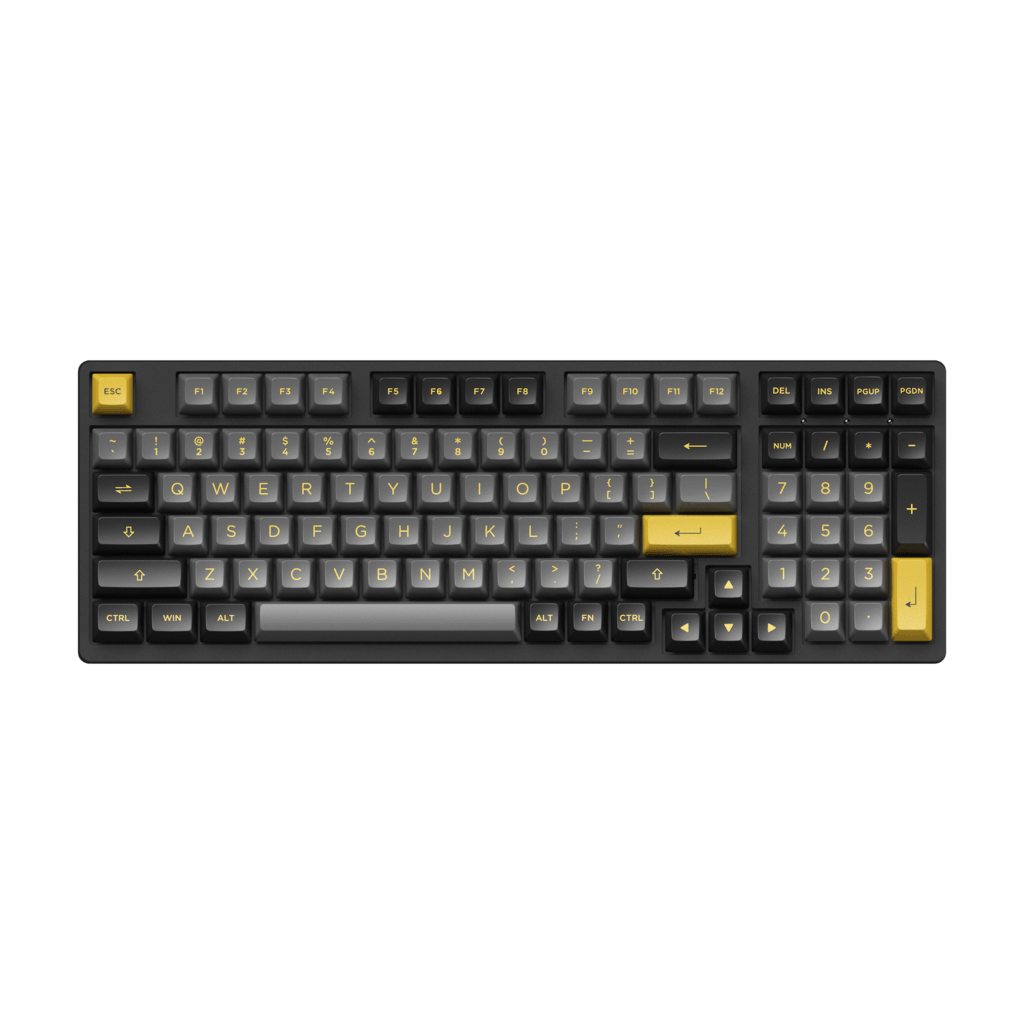 AKKO BLACK & GOLD 3098B MECHANICAL KEYBOARD (AKKO SWITCH JELLY PINK) - DataBlitz