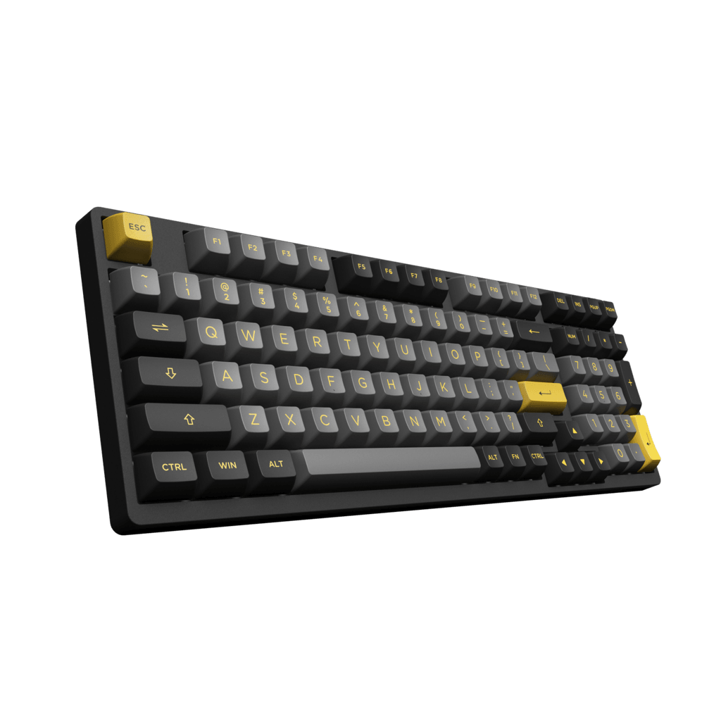AKKO BLACK & GOLD 3098B MECHANICAL KEYBOARD (AKKO SWITCH JELLY PINK) - DataBlitz