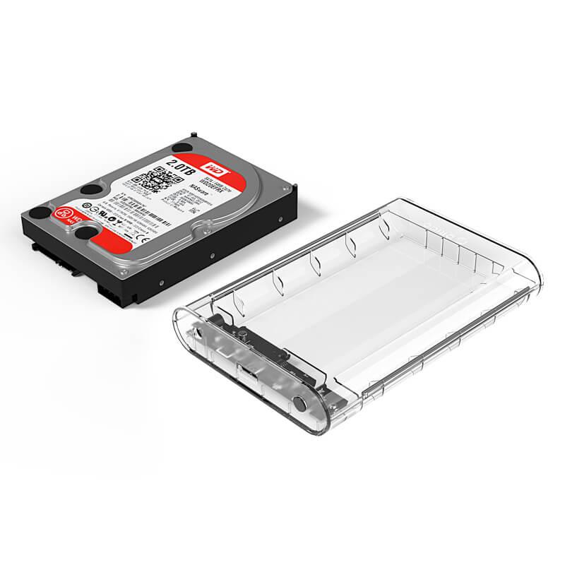 Orico 3.5 Inch USB 3.0 External Hard Drive Enclosure (Transparent) (3139U3/C3) - DataBlitz