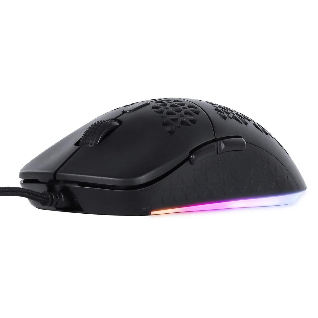 Onikuma CW911 RGB Wired Optical Gaming Mouse Honeycomb Shell (Black) - DataBlitz