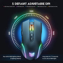 Onikuma CW905 3600 DPI Wireless Gaming Mouse 7 Buttons Design RGB (Black) - DataBlitz