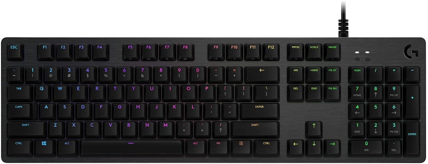 LOGITECH G512 CARBON RGB MECHANICAL GAMING KEYBOARD (GX BROWN TACTILE) - DataBlitz
