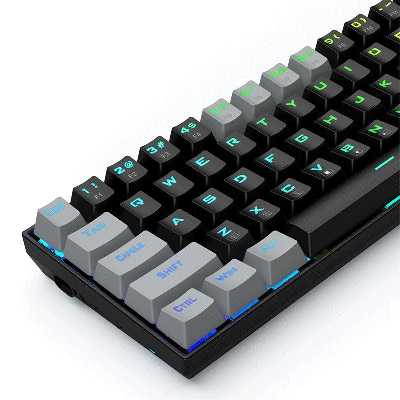 E-YOOSO Z-686 RGB 68 Keys Hot Swappable Mechanical Keyboard Black/Gray (Red Switch) - DataBlitz