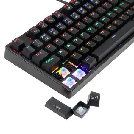 REDRAGON DAKSA MECHANICAL GAMING KEYBOARD (DUST PROOF BLUE) (BLUE) (K576R-1) - DataBlitz