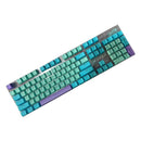 104 Doubleshot OEM PBT Keycaps (Cyan Purple) - DataBlitz