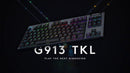 LOGITECH G913 TENKEYLESS LIGHTSPEED WIRELESS RGB MECHANICAL GAMING KEYBOARD (TACTILE) - DataBlitz