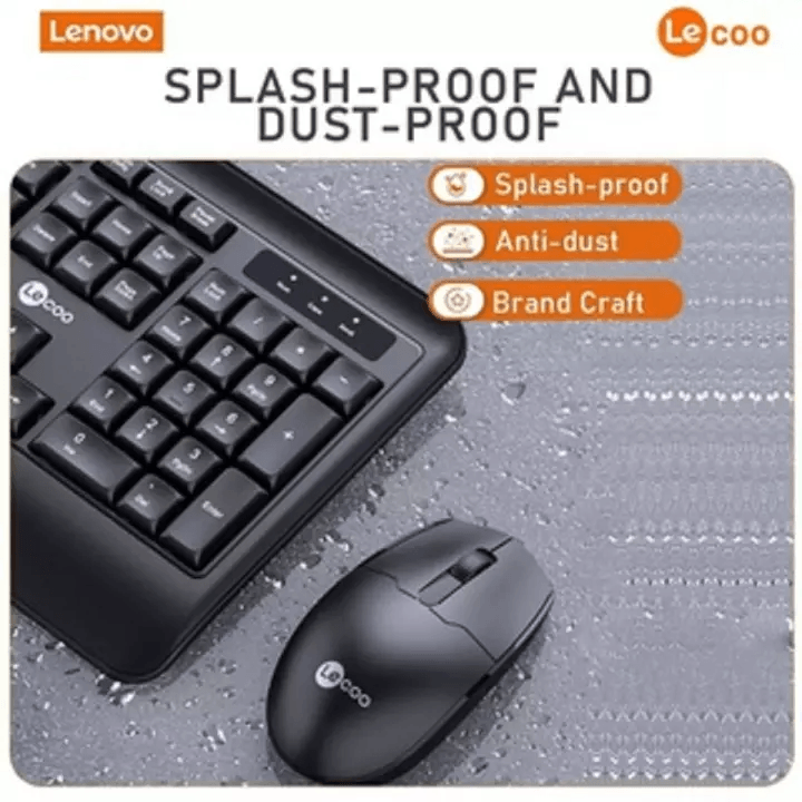 Lecoo CM104 Wired Keyboard And Mouse Combo (Black)