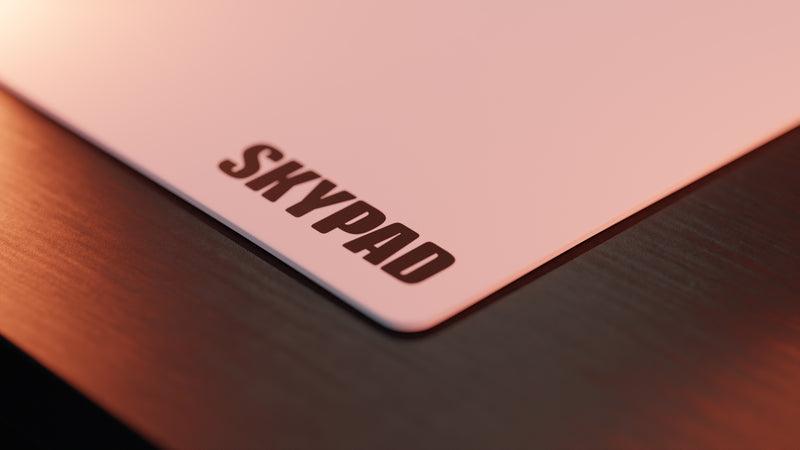 Skypad Glass Mousepad 3.0 XL - White Text - DataBlitz