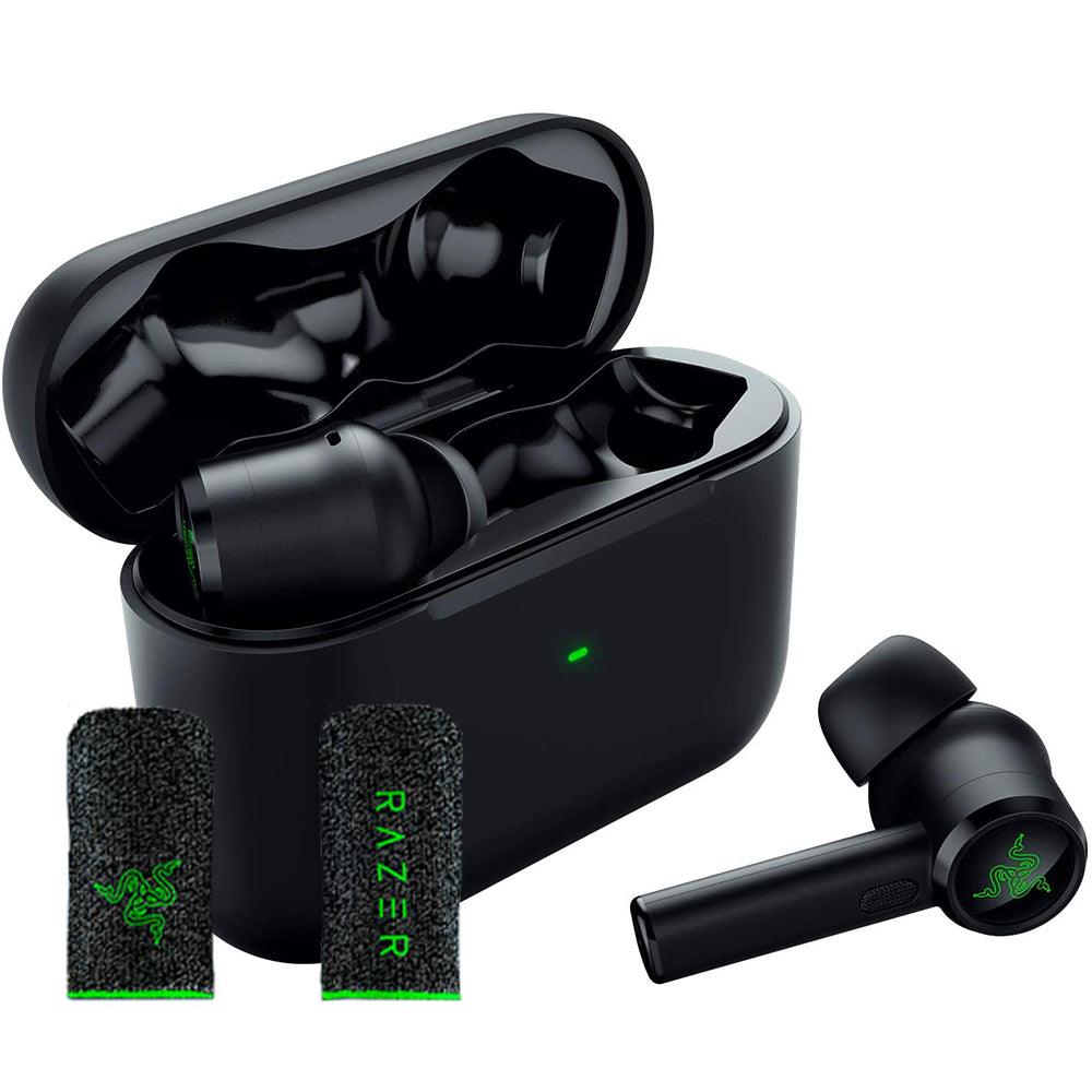 RAZER HAMMERHEAD TRUE WIRELESS PRO + RAZER GAMING NON-SLIP FINGER SLEEVE FOR MOBILE GAMING (2-PIECE PACK) BUNDLE - DataBlitz