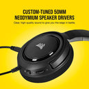 Corsair HS45 Surround Stereo Gaming Headset With 7.1 Surround Sound (Carbon) - DataBlitz