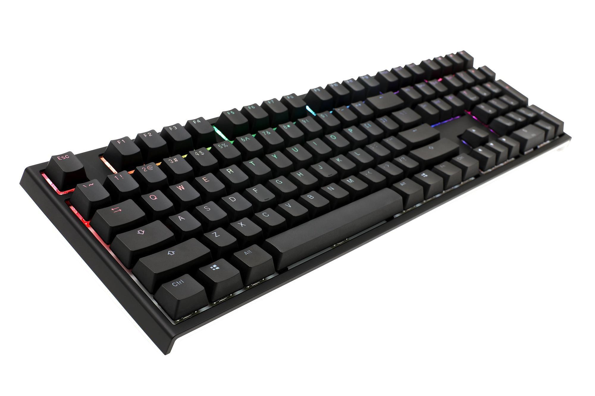 DUCKY ONE 2 RGB LED DOUBLE SHOT PBT MECHANICAL KEYBOARD CHERRY MX RED (DKON1808ST-RUSPDAZT1) - DataBlitz