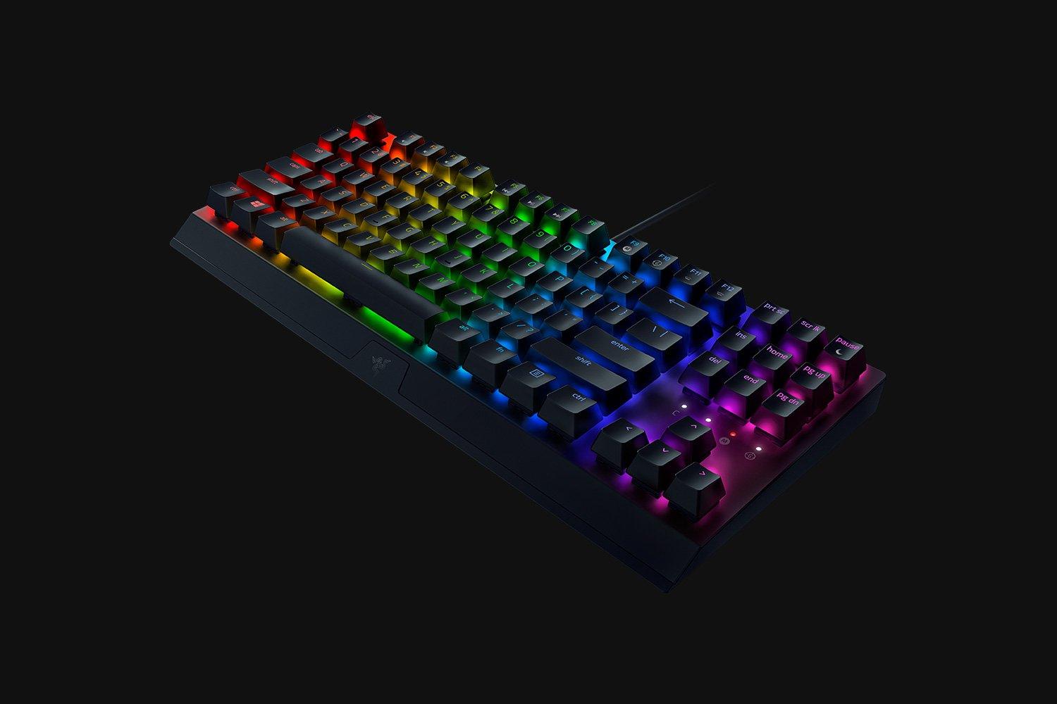 RAZER BLACKWIDOW CHROMA V3 TENKEYLESS MECHANICAL GAMING KEYBOARD (GREEN SWITCHES) - DataBlitz