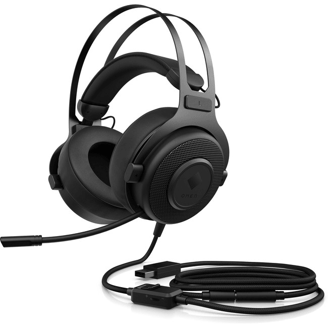 HP Omen Blast Wired Headset (Black) (1A858AA) - DataBlitz