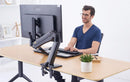 NORTH BAYOU NB40 SIT-STAND WORKSTATION 22-32 INCH (BLACK) - DataBlitz