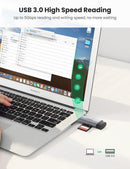 UGREEN USB-C/USB-A TO TF/SD 3.0 Card Reader With USB Power (Gray) (CM185/50706) - DataBlitz