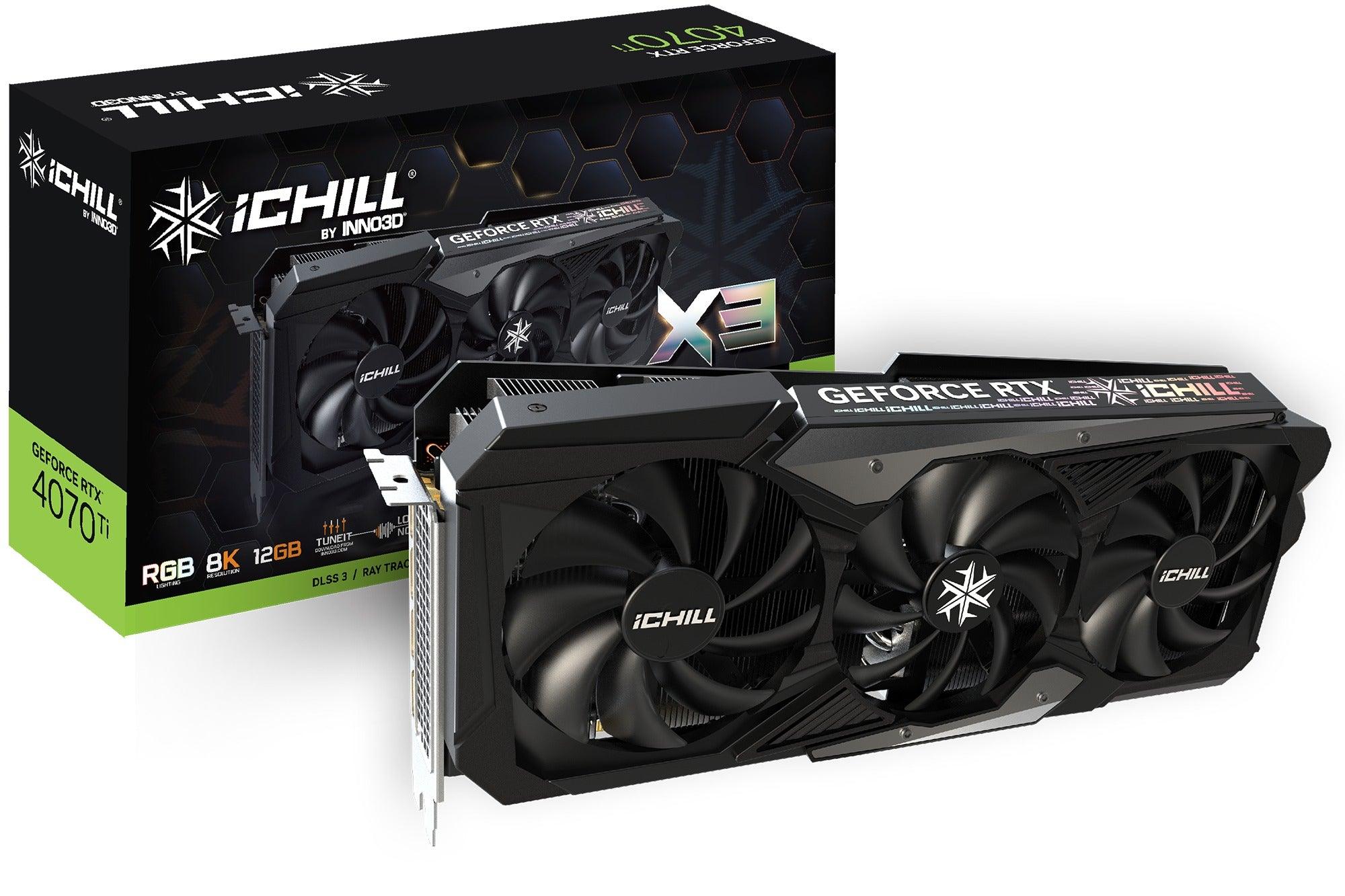 INNO3D GeForce RTX 4070 Ti iChill X3 12GB GDDR6X Graphics Card (C407T3-126XX-186148H) - DataBlitz