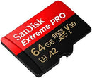 SANDISK Extreme Pro 64GB 200MB/S MICROSDXC UHS-1 Card With Adapter (SDSQXCU-064G-GN6MA) - DataBlitz