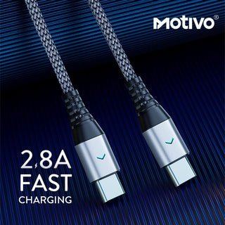 Motivo H29 Data Cable Braided Wire 120CM Type-C To Type-C (Red)