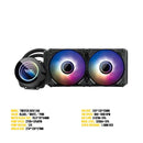 Darkflash Twister DX-240 V2 All-In-One 240MM Liquid CPU Cooler (Black) - DataBlitz