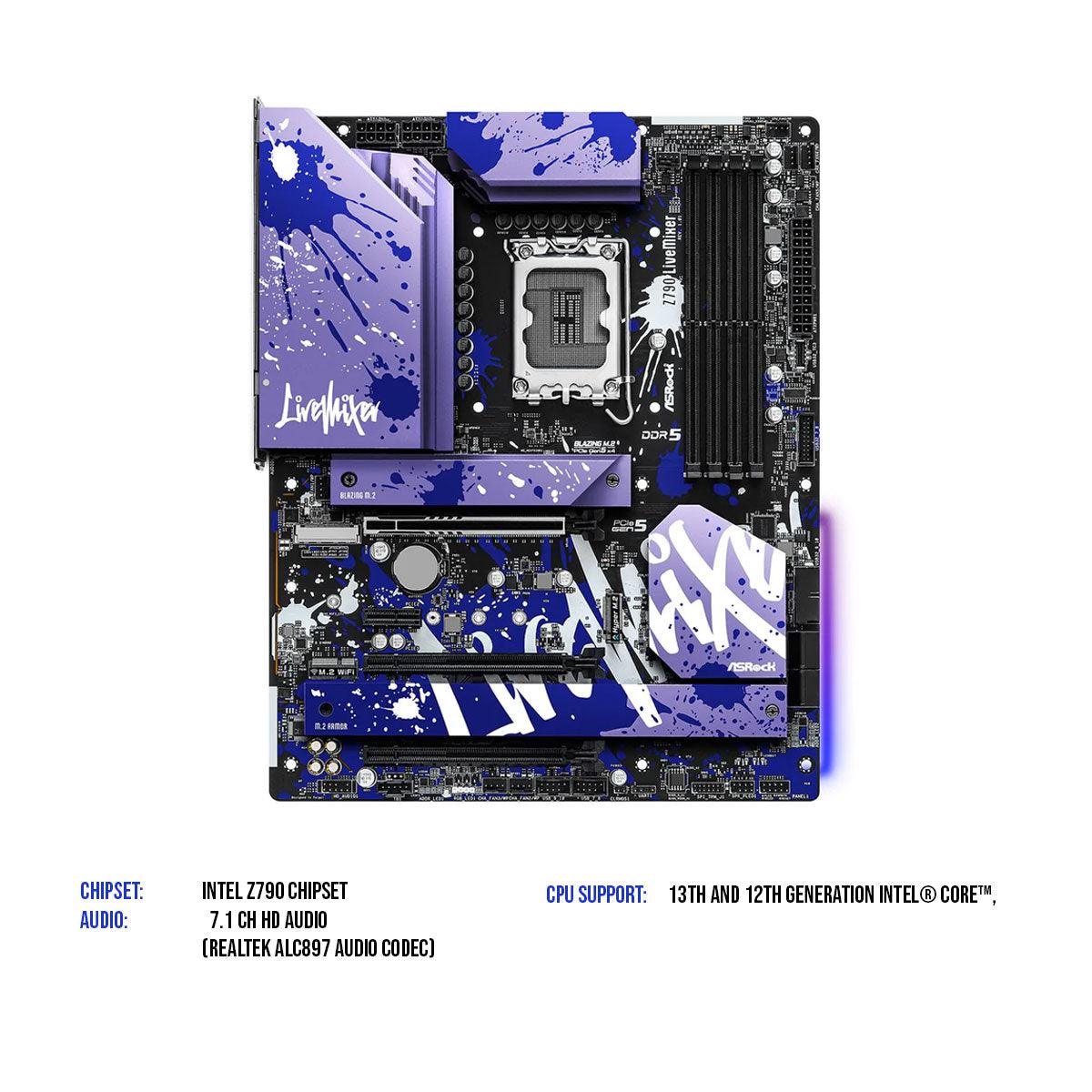 マザーボード ASRock LiveMixer Z790 13600K/DDR5 32GB ASRock LiveMixer Z790 13600K/DDR5 32GB ASRock > Z790 Steel Legend WiFi