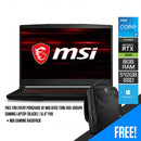 MSI GF63 Thin 11UC-1065PH Gaming Laptop (Black) | 15.6" FHD | i5-11400H | 8GB DDR4 | 512GB SSD | RTX 3050 | Windows 11 | MSI Gaming Backpack - DataBlitz