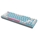 E-YOOSO Z-686 Single Light 68 Keys Hot Swappable Mechanical Keyboard Blue/White (Red Switch) - DataBlitz