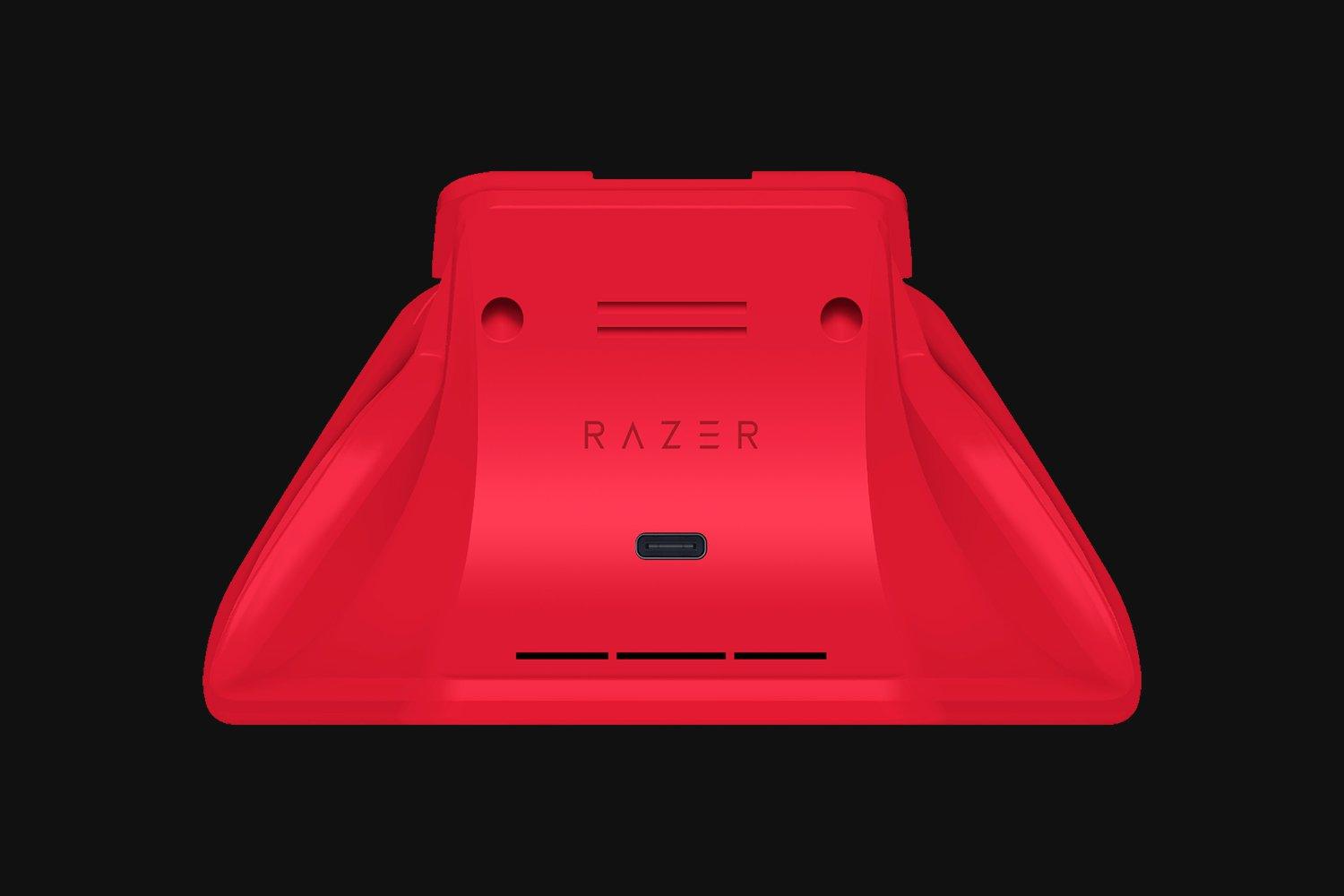 RAZER UNIVERSAL QUICK CHARGING STAND FOR XBOX / XBOX X/S / XBOX ONE ELITE CONTROLLER (PULSE RED) - DataBlitz