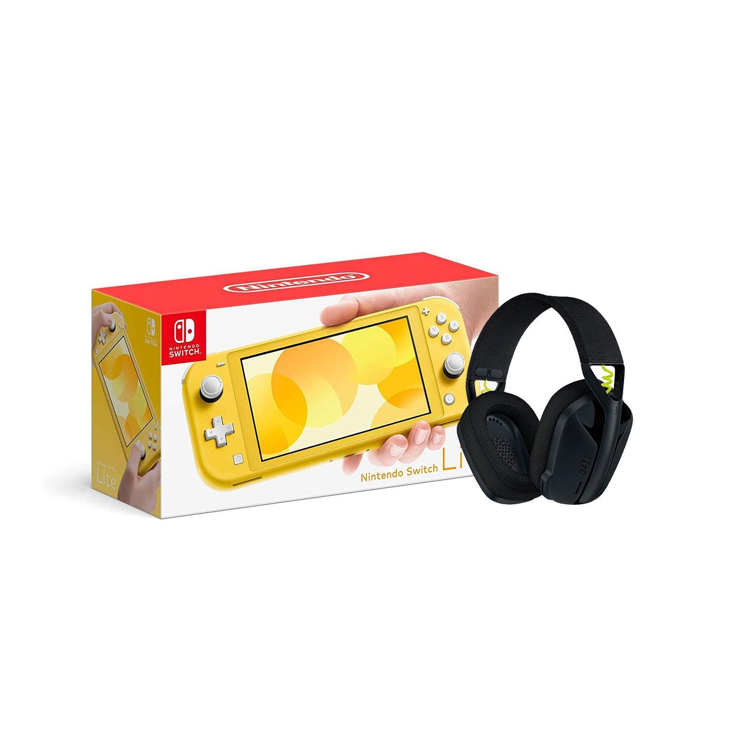 LOGITECH G435 LIGHTSPEED WIRELESS GAMING HEADSET (BLACK) + NINTENDO SWITCH CONSOLE (Lite, Refresh, OLED) - DataBlitz
