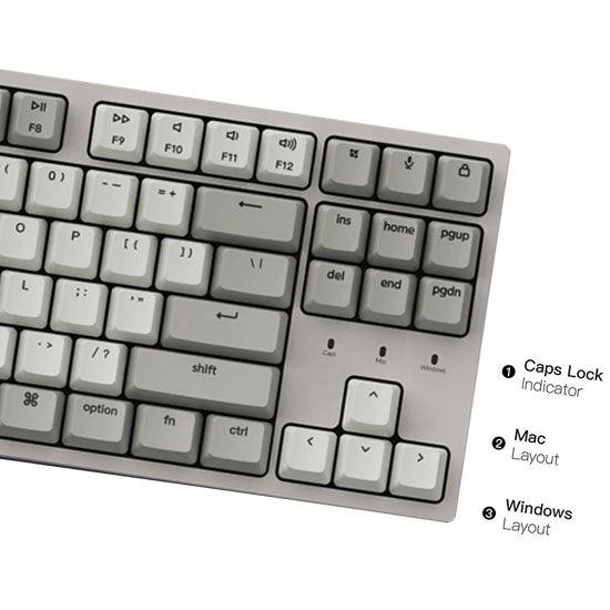 Keychron C1 87-Key Tenkeyless Non-Backlight Hot-Swappable Wired Mechanical Keyboard (Red Switch) (C1m1) - DataBlitz